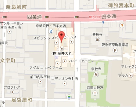 アグ　京都直営店の地図